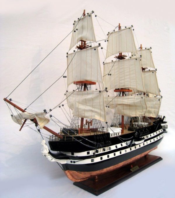 Maquette de navire HMS Conway (avec plaques de cuivre sur la coque) - GN