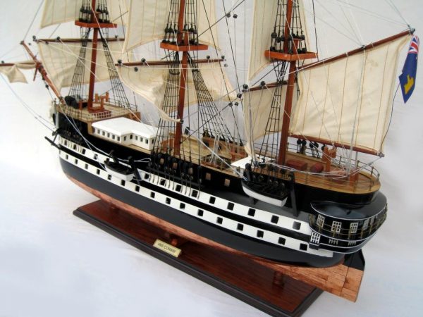 Maquette de navire HMS Conway (avec plaques de cuivre sur la coque) - GN