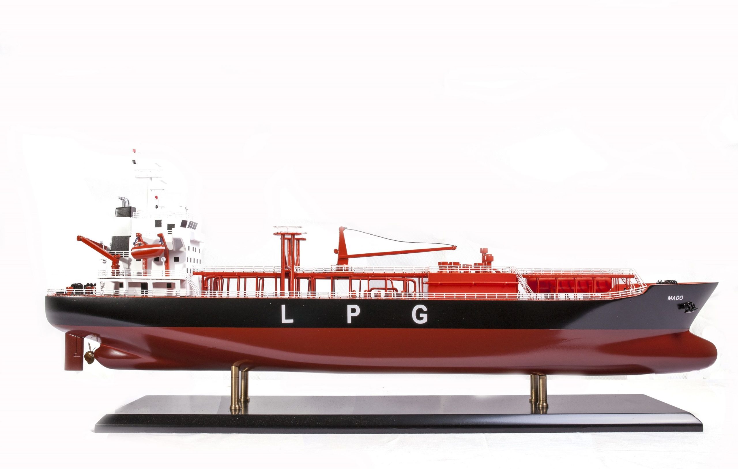 Maquette bateau - Butanier Mado GPL (Gaz de Pétrole Liquéfié)