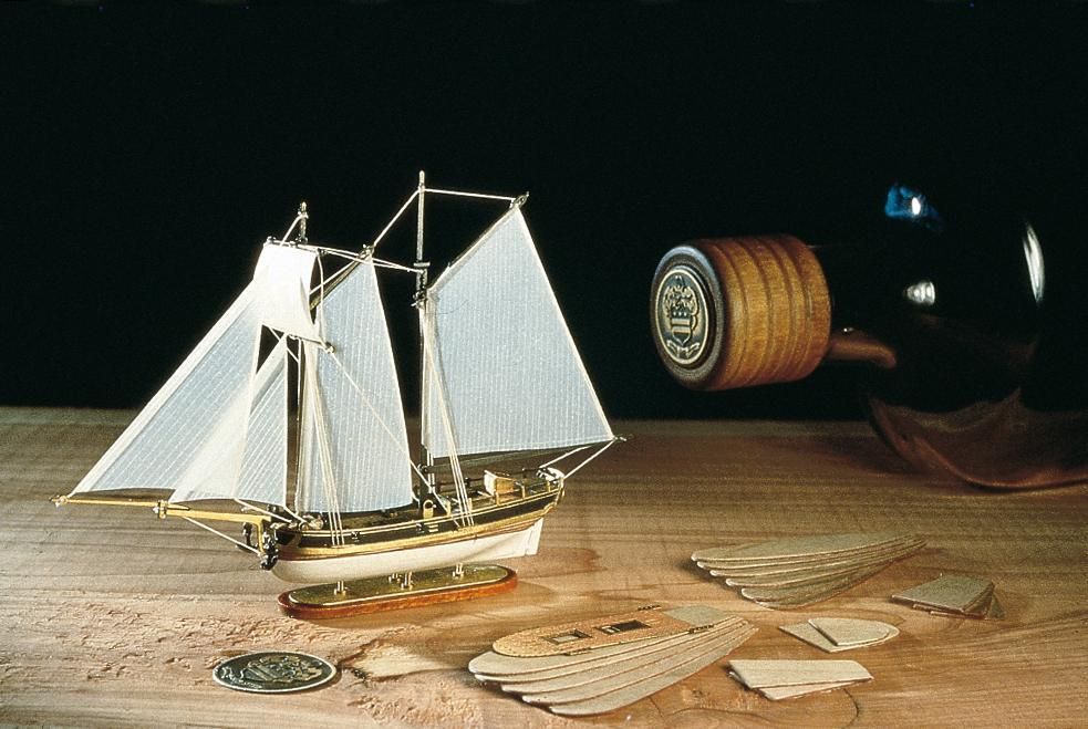 Modèle à Construire dans une bouteille Hannah Schooner - Amati