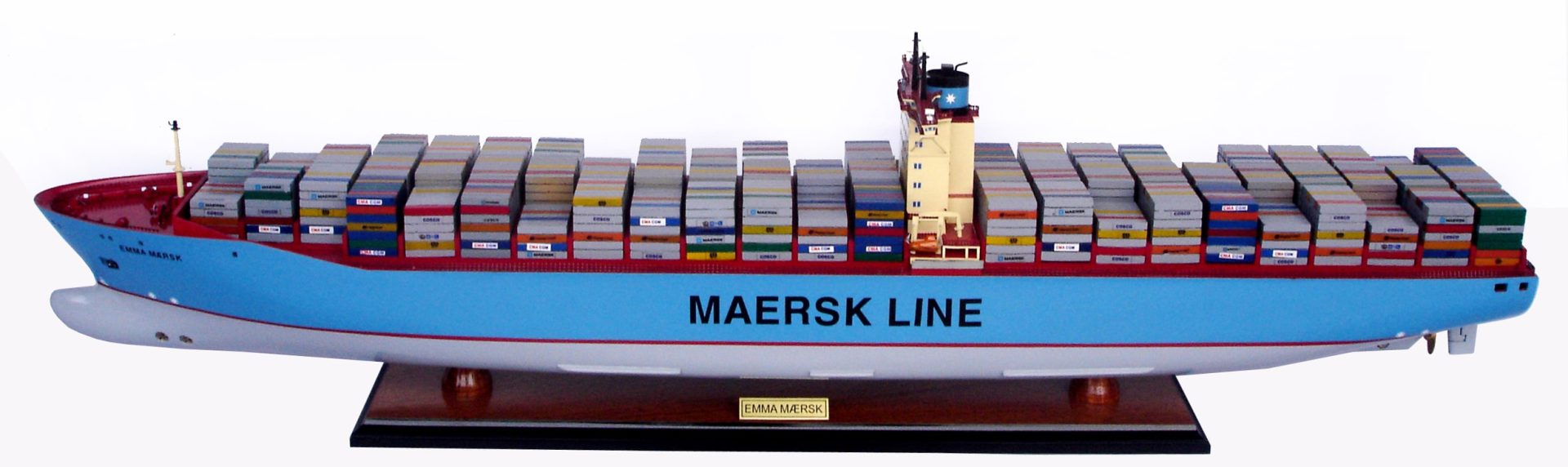 Maquette de bateau Emma Maersk (avec lumières) - GN