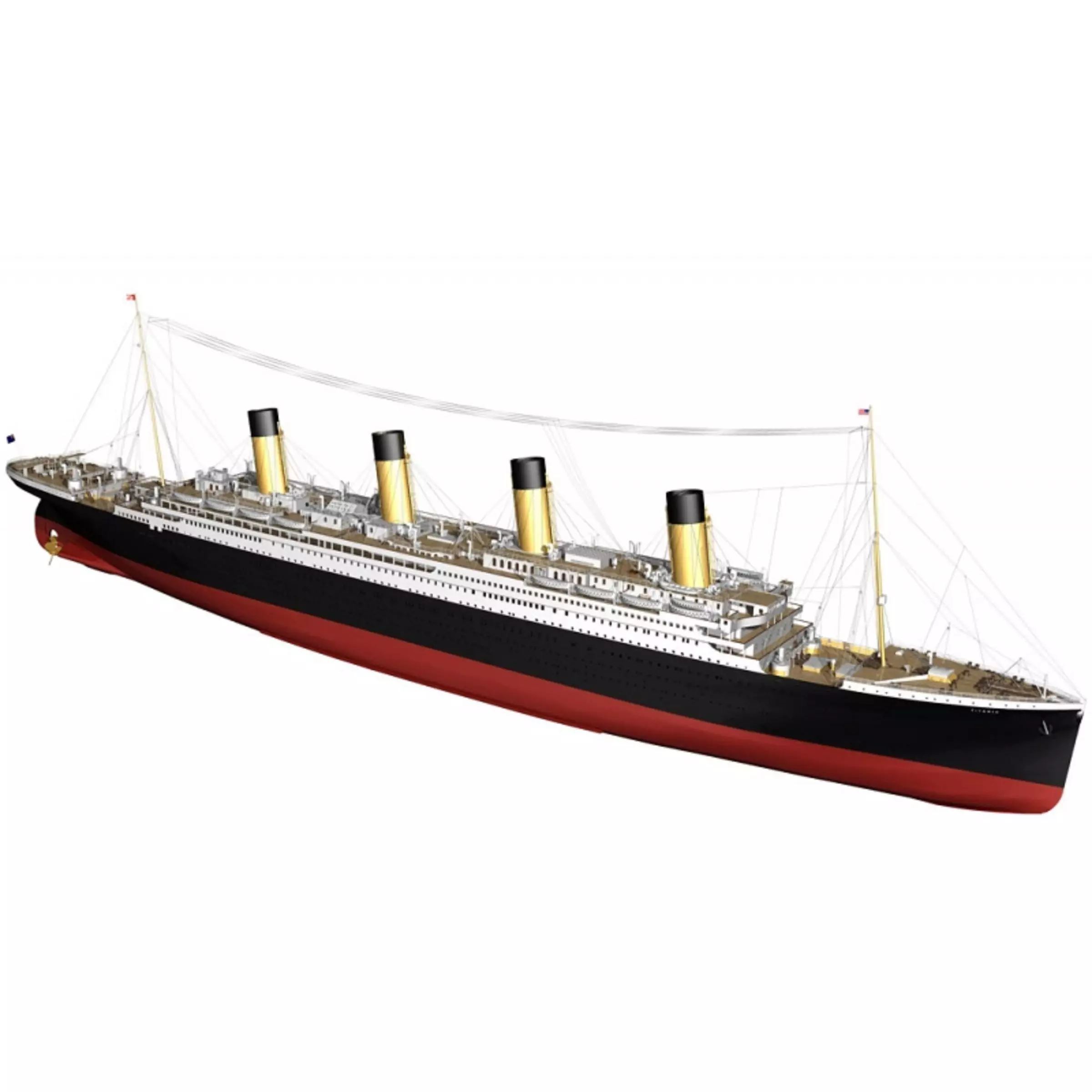 maquette du Titanic en bois
