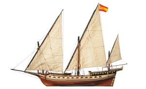 Maquette de bateau en bois Cazador Xebec - Occre (14002)