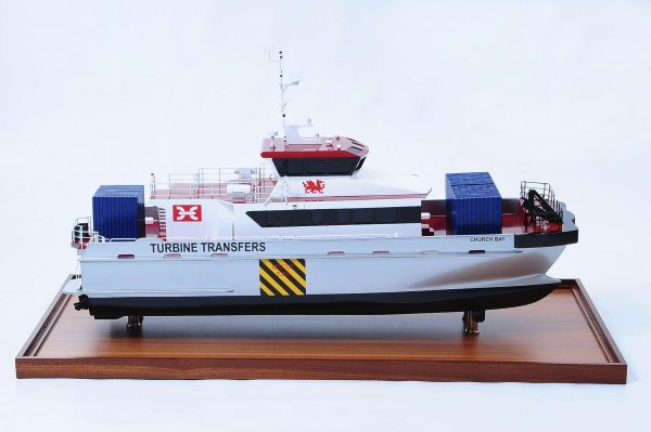 Maquette bateau - Turbine Transfer (navire de support de parc éolien)