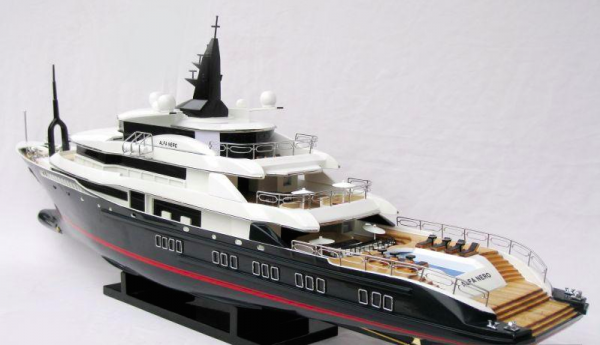Maquette bateau - Super Yacht Alfa Nero - GN