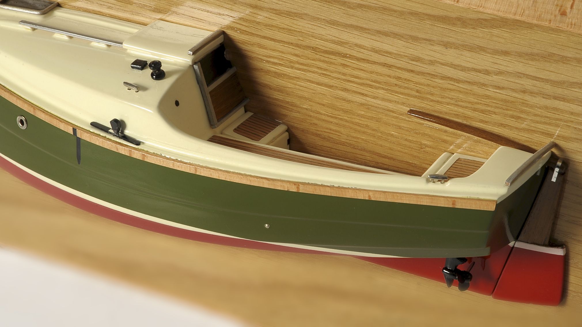Maquette bateau - Demi-Coque Shrimper Cornouaillais