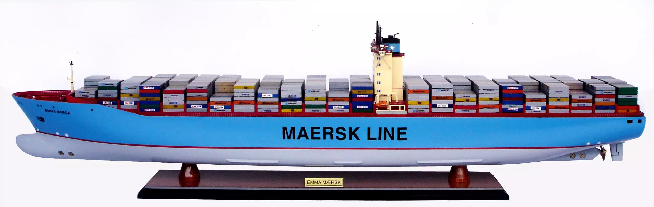 Maquette de bateau Emma Maersk (avec lumières) - GN OTW