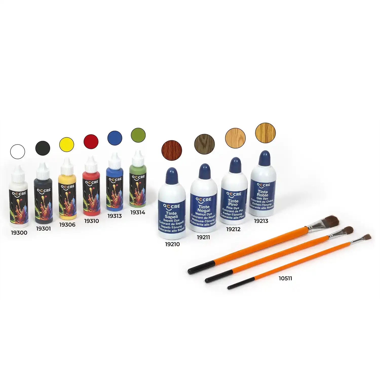 Peintures de base, pack de colorants et pinceaux (90547)